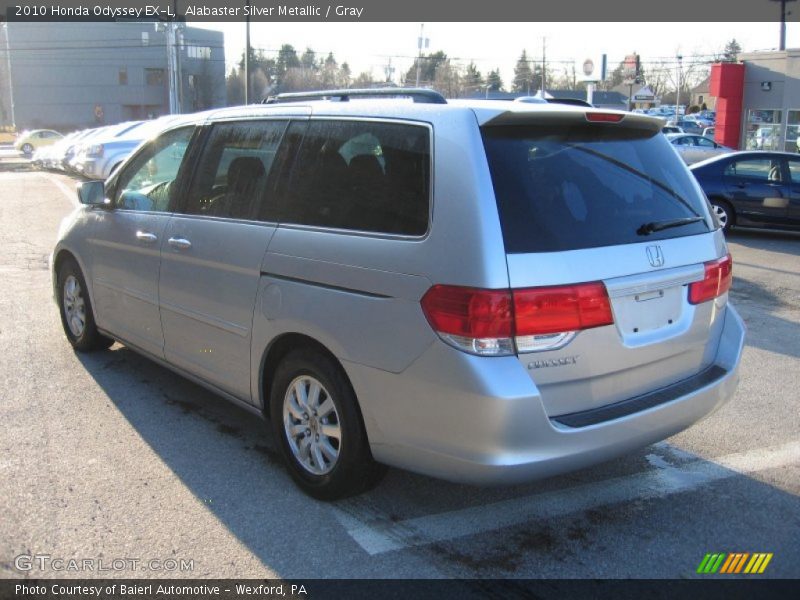 Alabaster Silver Metallic / Gray 2010 Honda Odyssey EX-L