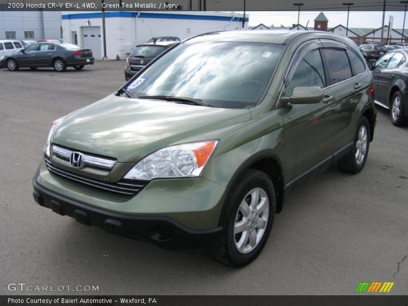 Green Tea Metallic / Ivory 2009 Honda CR-V EX-L 4WD