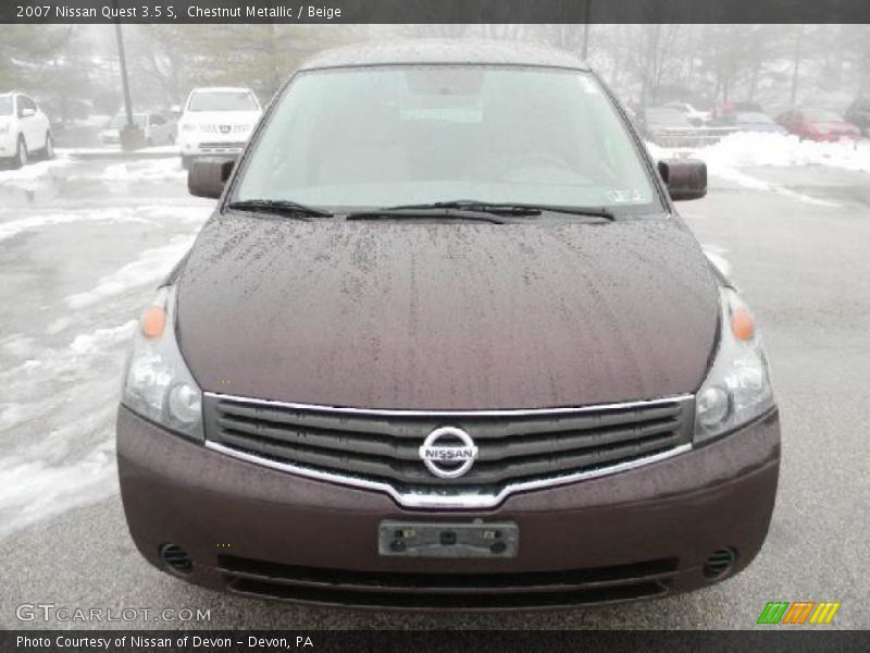 Chestnut Metallic / Beige 2007 Nissan Quest 3.5 S