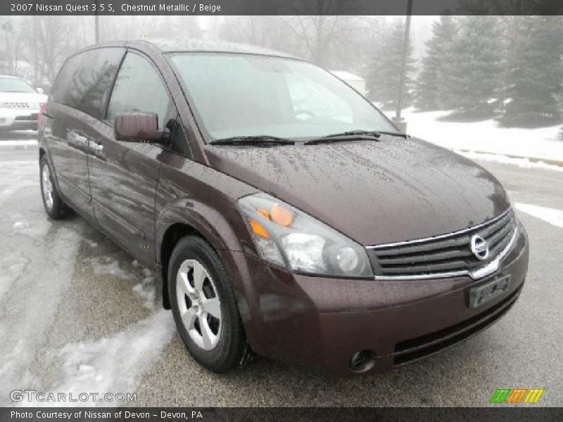 Chestnut Metallic / Beige 2007 Nissan Quest 3.5 S