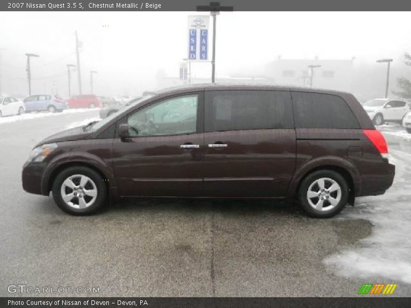 Chestnut Metallic / Beige 2007 Nissan Quest 3.5 S