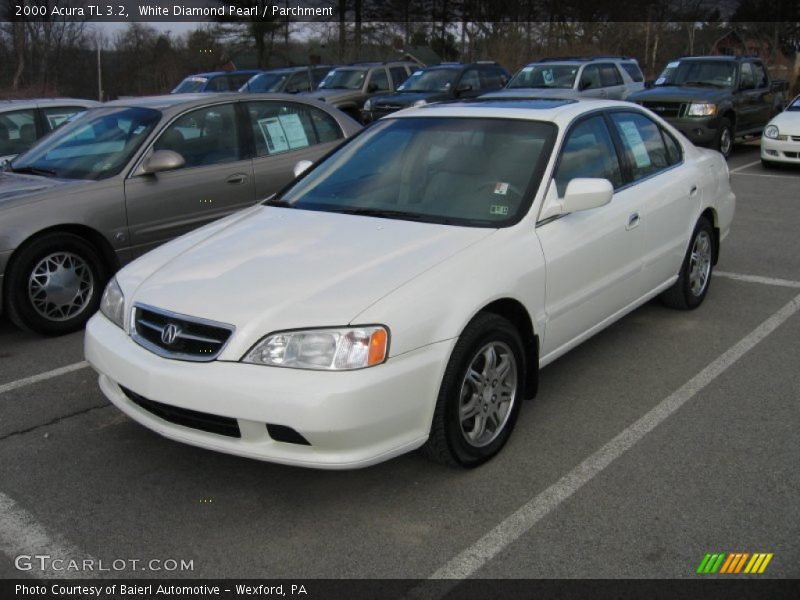 White Diamond Pearl / Parchment 2000 Acura TL 3.2