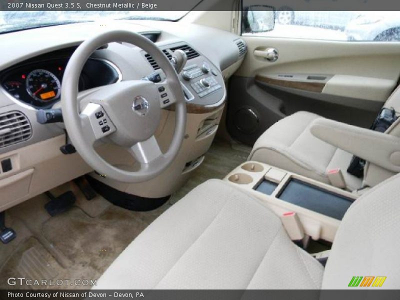Chestnut Metallic / Beige 2007 Nissan Quest 3.5 S