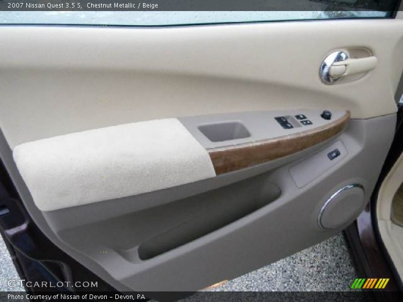 Chestnut Metallic / Beige 2007 Nissan Quest 3.5 S