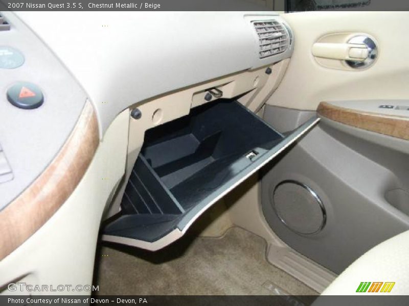 Chestnut Metallic / Beige 2007 Nissan Quest 3.5 S