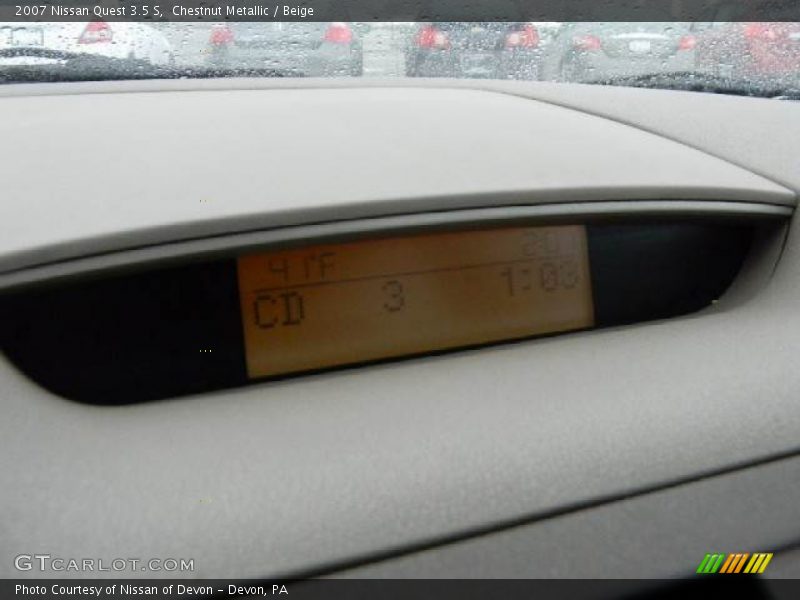 Chestnut Metallic / Beige 2007 Nissan Quest 3.5 S