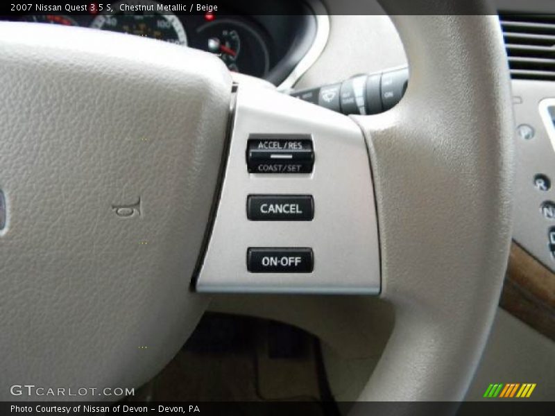Chestnut Metallic / Beige 2007 Nissan Quest 3.5 S