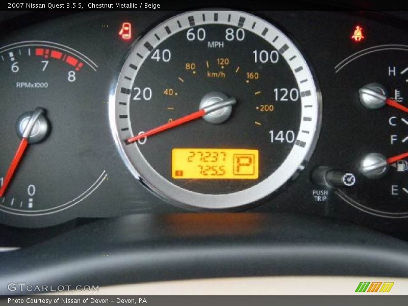 Chestnut Metallic / Beige 2007 Nissan Quest 3.5 S