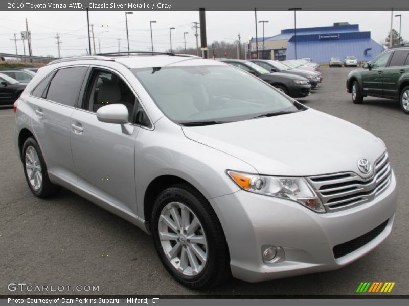 Classic Silver Metallic / Gray 2010 Toyota Venza AWD