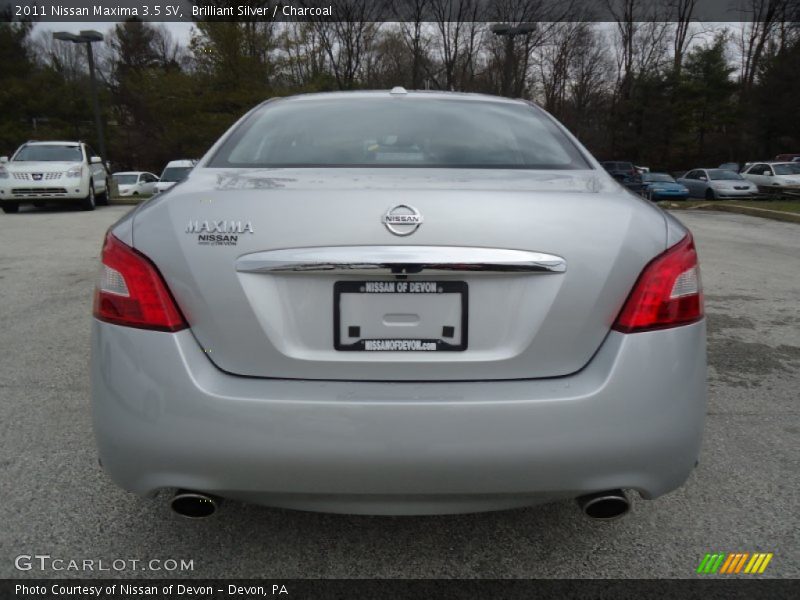 Brilliant Silver / Charcoal 2011 Nissan Maxima 3.5 SV