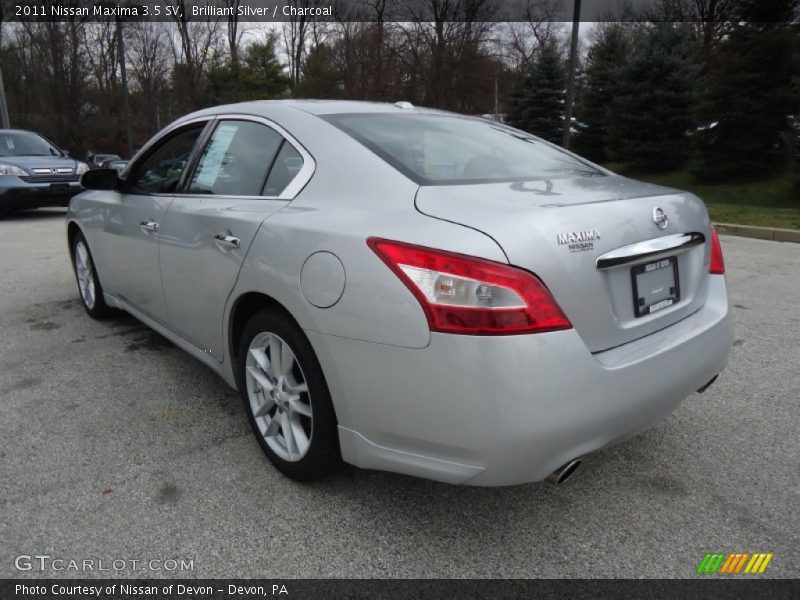 Brilliant Silver / Charcoal 2011 Nissan Maxima 3.5 SV