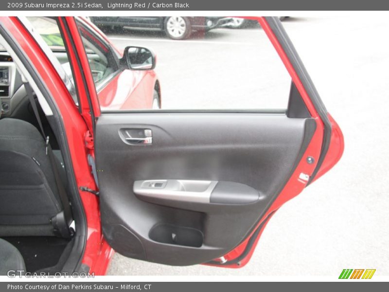 Lightning Red / Carbon Black 2009 Subaru Impreza 2.5i Sedan