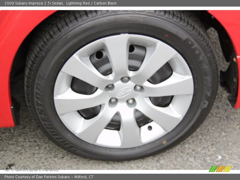 Lightning Red / Carbon Black 2009 Subaru Impreza 2.5i Sedan