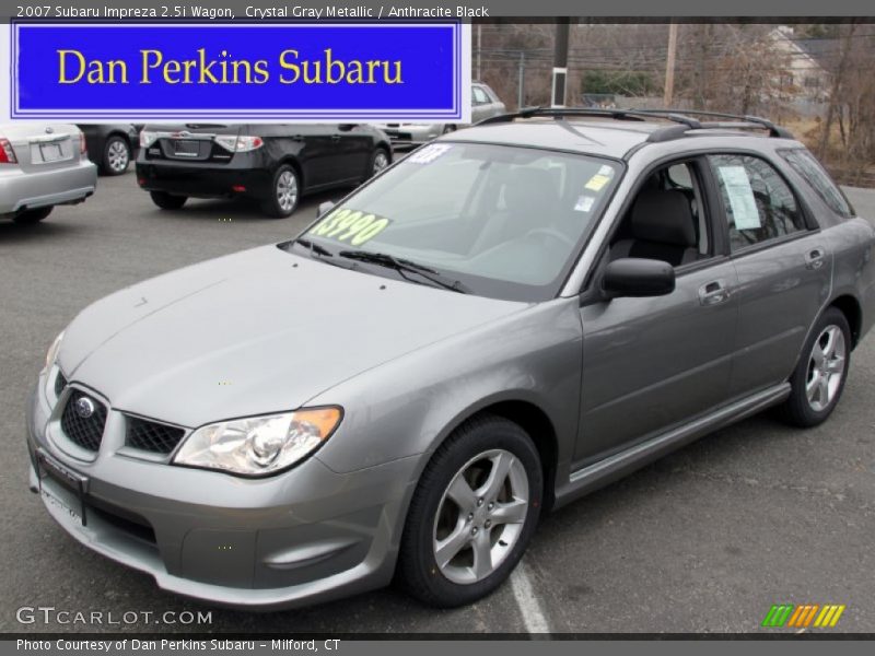Crystal Gray Metallic / Anthracite Black 2007 Subaru Impreza 2.5i Wagon