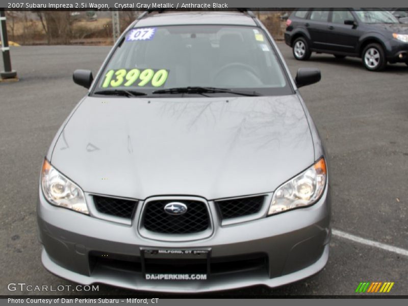 Crystal Gray Metallic / Anthracite Black 2007 Subaru Impreza 2.5i Wagon