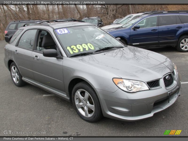 Crystal Gray Metallic / Anthracite Black 2007 Subaru Impreza 2.5i Wagon