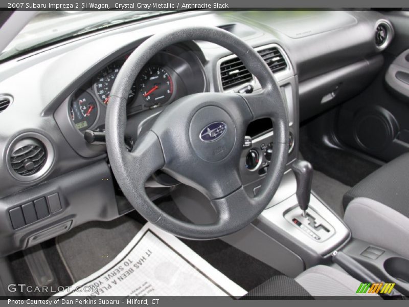 Crystal Gray Metallic / Anthracite Black 2007 Subaru Impreza 2.5i Wagon