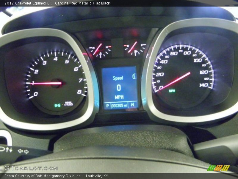 Cardinal Red Metallic / Jet Black 2012 Chevrolet Equinox LT