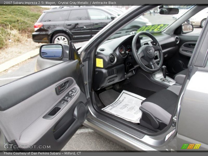 Crystal Gray Metallic / Anthracite Black 2007 Subaru Impreza 2.5i Wagon