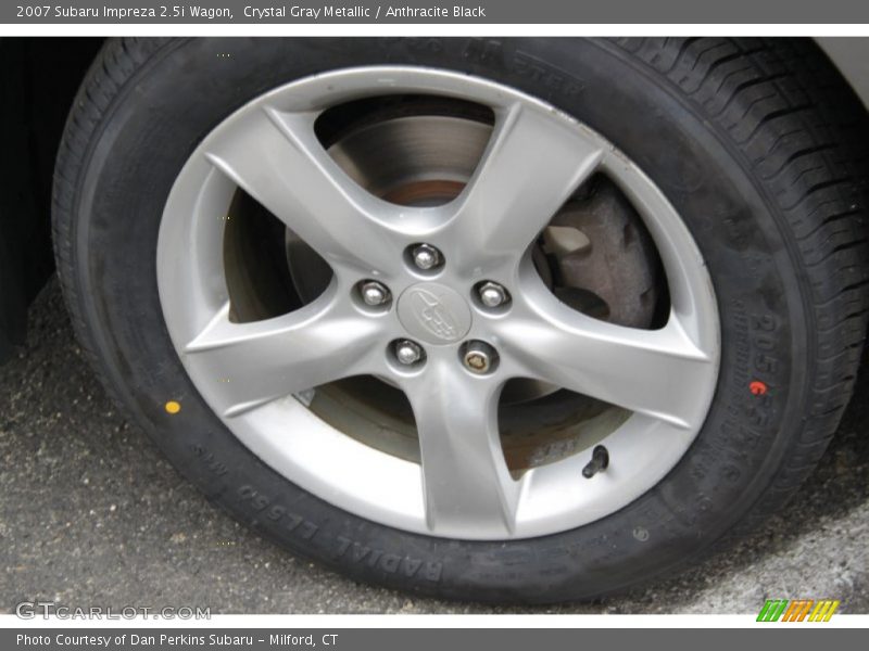 Crystal Gray Metallic / Anthracite Black 2007 Subaru Impreza 2.5i Wagon