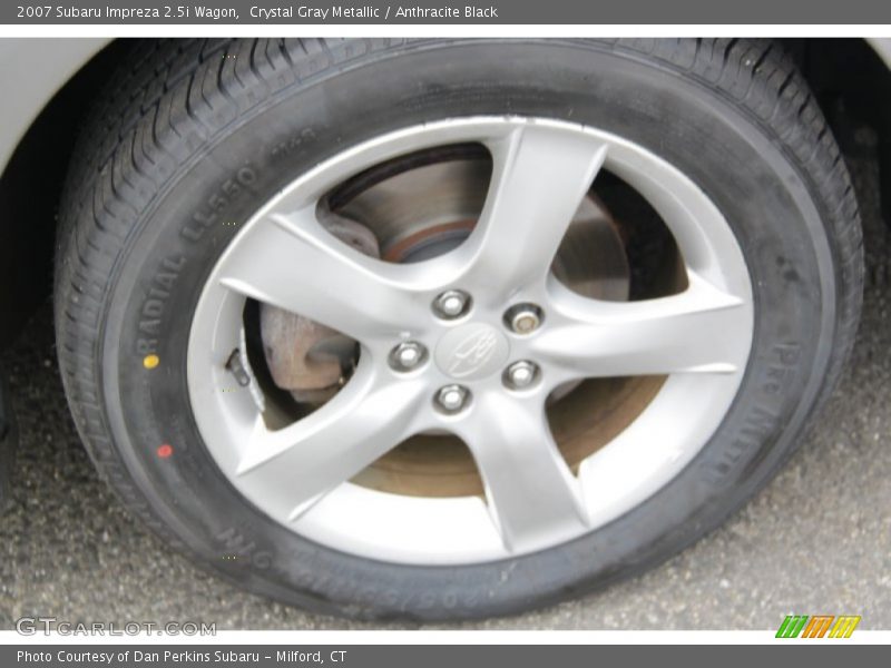 Crystal Gray Metallic / Anthracite Black 2007 Subaru Impreza 2.5i Wagon