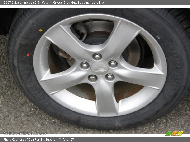 Crystal Gray Metallic / Anthracite Black 2007 Subaru Impreza 2.5i Wagon