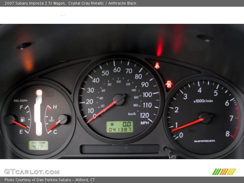 Crystal Gray Metallic / Anthracite Black 2007 Subaru Impreza 2.5i Wagon