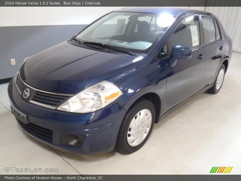 Blue Onyx / Charcoal 2009 Nissan Versa 1.8 S Sedan