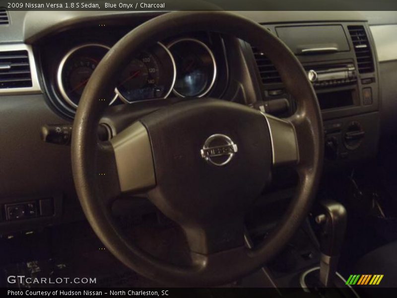 Blue Onyx / Charcoal 2009 Nissan Versa 1.8 S Sedan