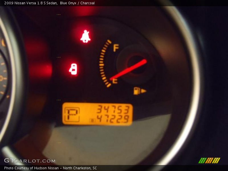 Blue Onyx / Charcoal 2009 Nissan Versa 1.8 S Sedan