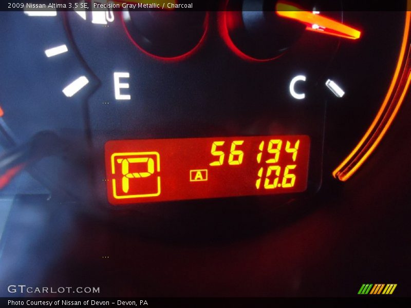 Precision Gray Metallic / Charcoal 2009 Nissan Altima 3.5 SE