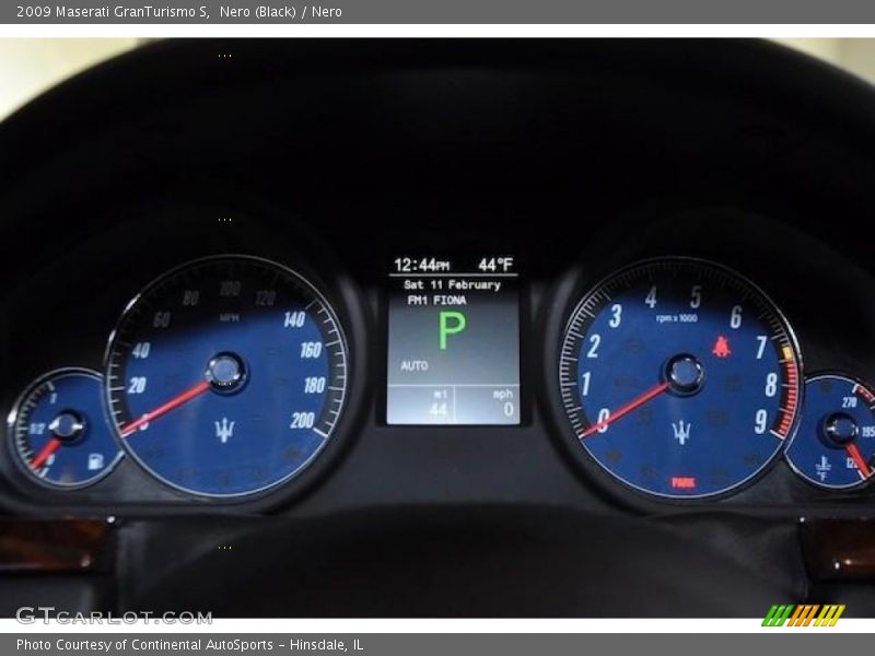 Nero (Black) / Nero 2009 Maserati GranTurismo S
