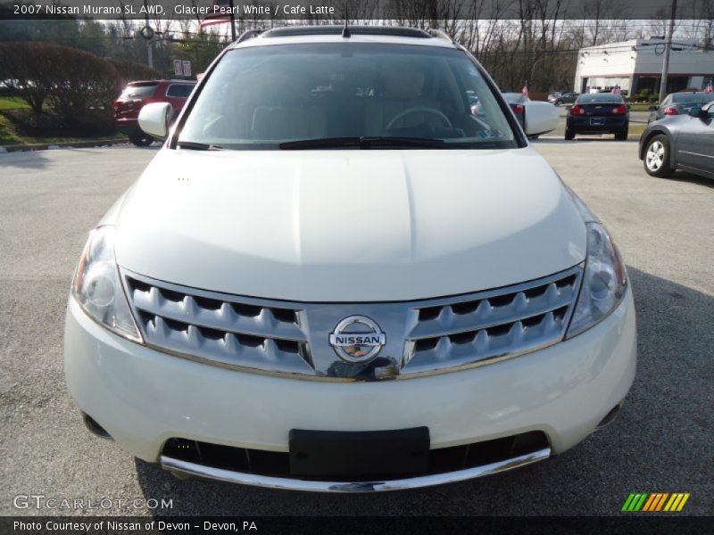 Glacier Pearl White / Cafe Latte 2007 Nissan Murano SL AWD