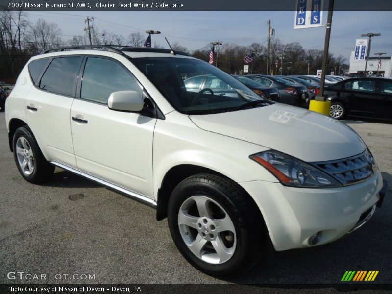 Glacier Pearl White / Cafe Latte 2007 Nissan Murano SL AWD