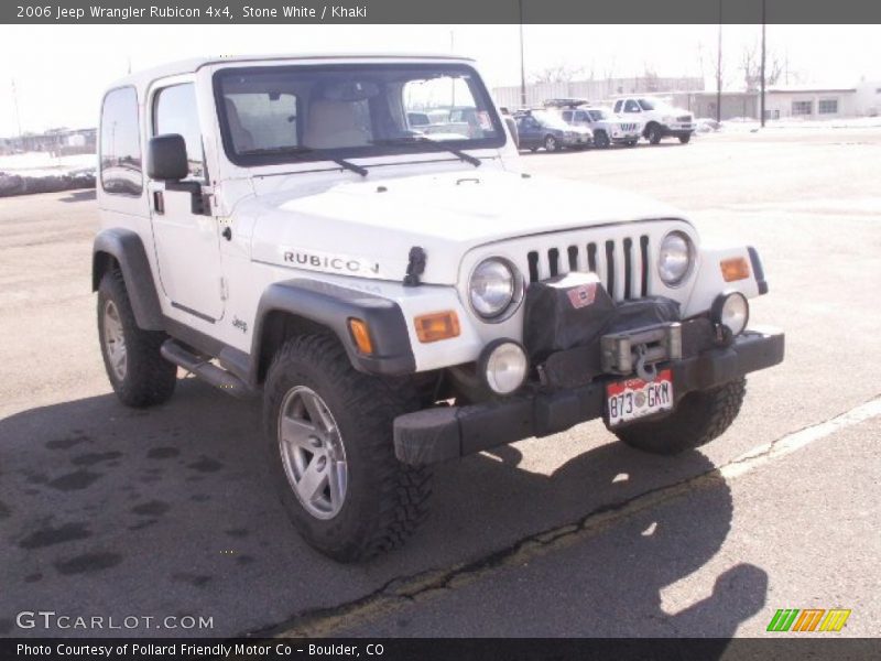 Stone White / Khaki 2006 Jeep Wrangler Rubicon 4x4