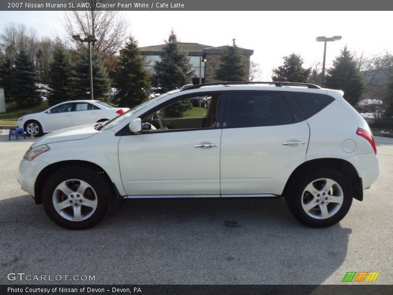 Glacier Pearl White / Cafe Latte 2007 Nissan Murano SL AWD