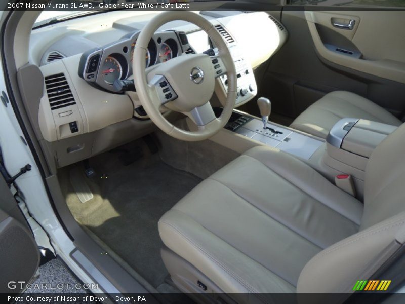 Glacier Pearl White / Cafe Latte 2007 Nissan Murano SL AWD