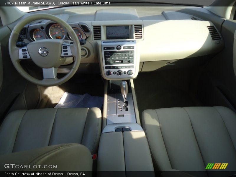 Glacier Pearl White / Cafe Latte 2007 Nissan Murano SL AWD