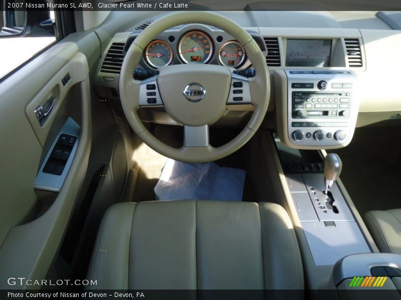 Glacier Pearl White / Cafe Latte 2007 Nissan Murano SL AWD