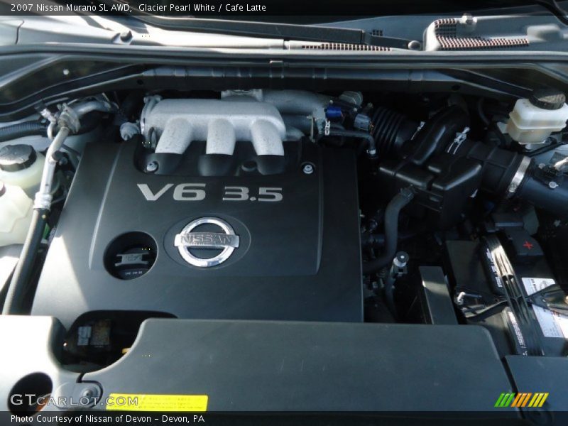 Glacier Pearl White / Cafe Latte 2007 Nissan Murano SL AWD