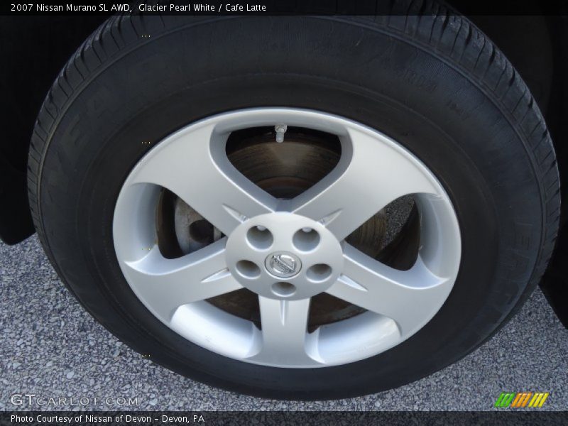 Glacier Pearl White / Cafe Latte 2007 Nissan Murano SL AWD