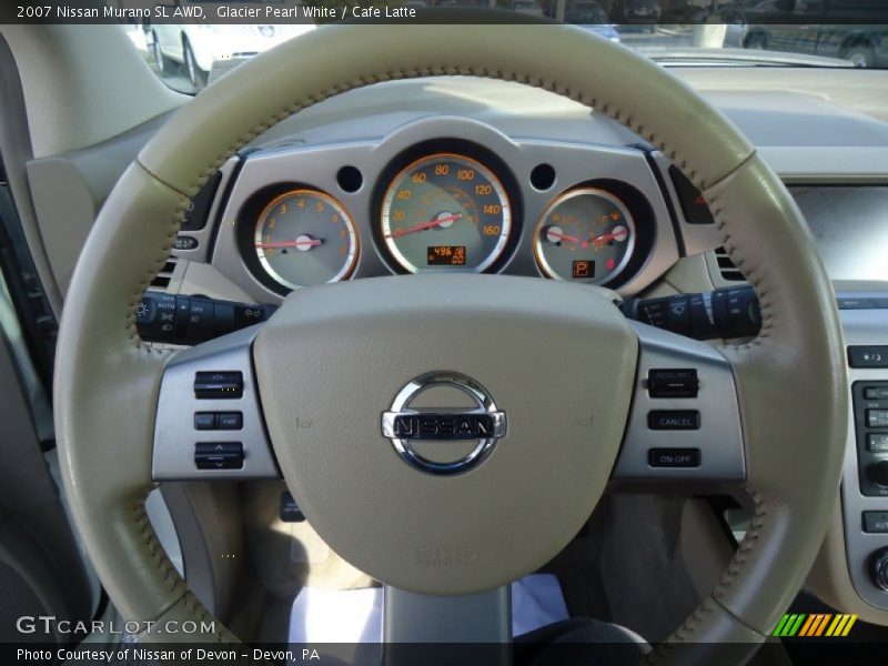 Glacier Pearl White / Cafe Latte 2007 Nissan Murano SL AWD