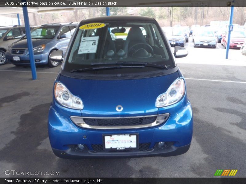 Blue Metallic / Design Black 2009 Smart fortwo passion coupe