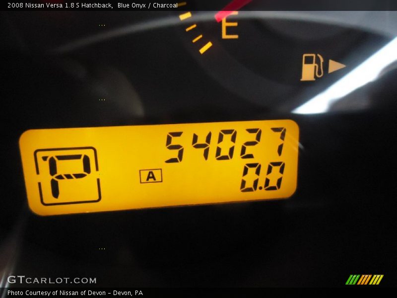 Blue Onyx / Charcoal 2008 Nissan Versa 1.8 S Hatchback