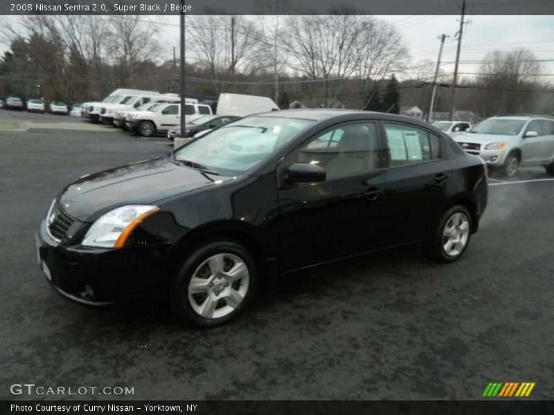 Super Black / Beige 2008 Nissan Sentra 2.0