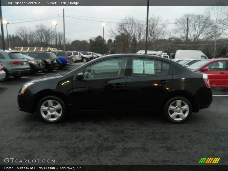 Super Black / Beige 2008 Nissan Sentra 2.0