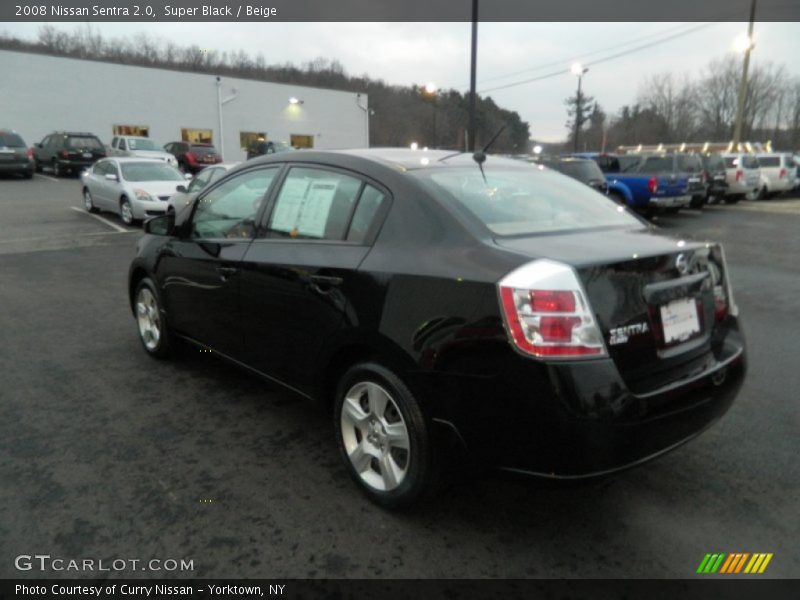 Super Black / Beige 2008 Nissan Sentra 2.0