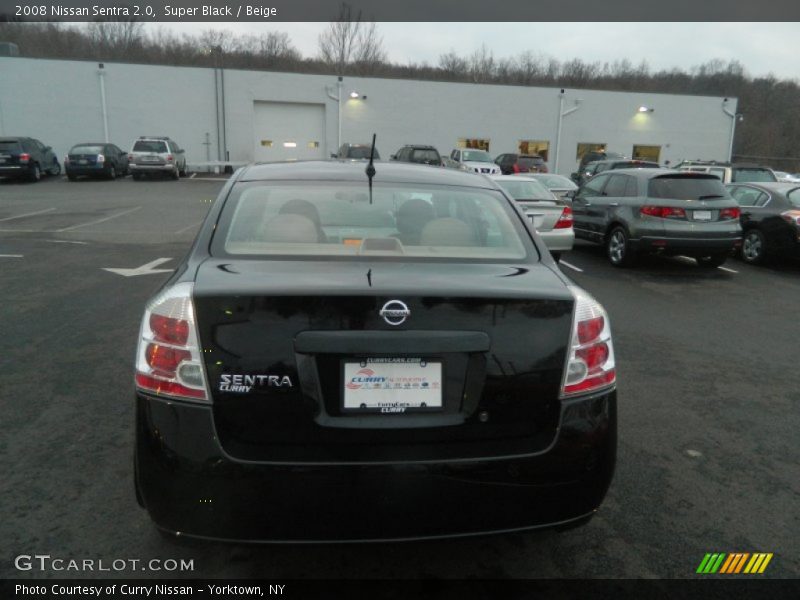 Super Black / Beige 2008 Nissan Sentra 2.0