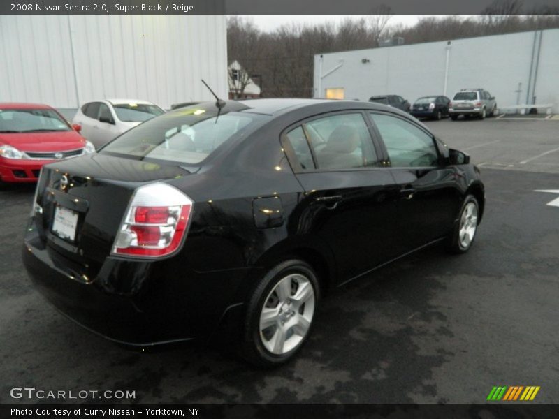 Super Black / Beige 2008 Nissan Sentra 2.0