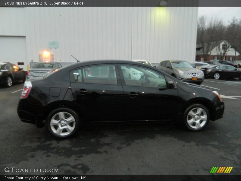 Super Black / Beige 2008 Nissan Sentra 2.0